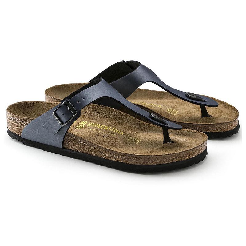 Birkenstock Onyx Birko-flor Gizeh Dame Svarte | NO 105SGL